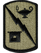 15th Signal Brigade OCP Scorpion Shoulder Patch With Velcro